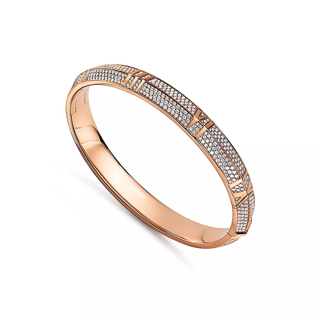 ATLAS X ROSE GOLD DIAMOND PAVED BRACELET