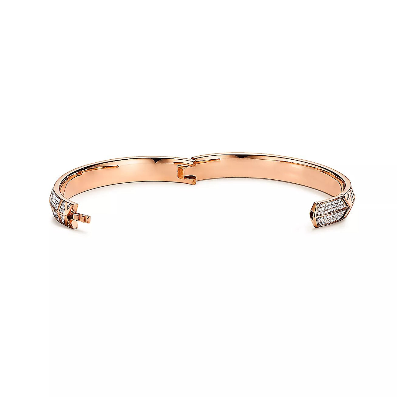 ATLAS X ROSE GOLD DIAMOND PAVED BRACELET