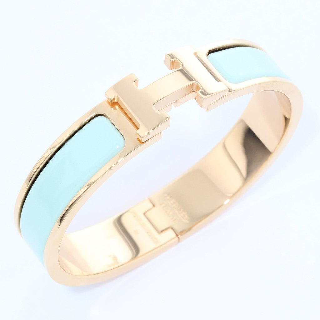 BRACELET H BLEU CLAIR