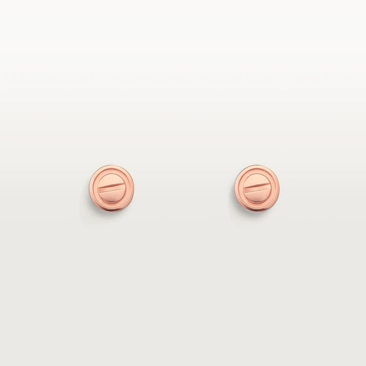 LOVE EARRINGS ROSE GOLD 10MM