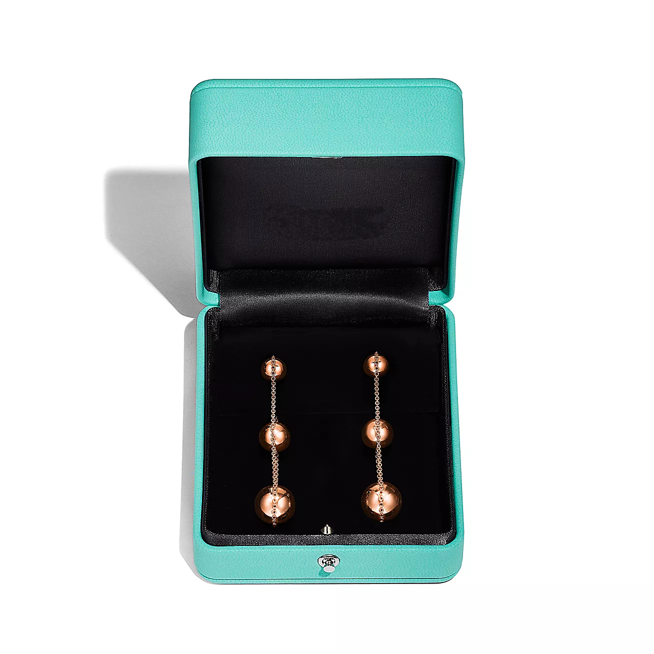 TRIPLE DROP ROSE GOLD EARRINGS