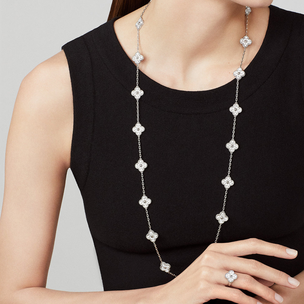 CLOVER 20 MOTIFS  LASER SILVER