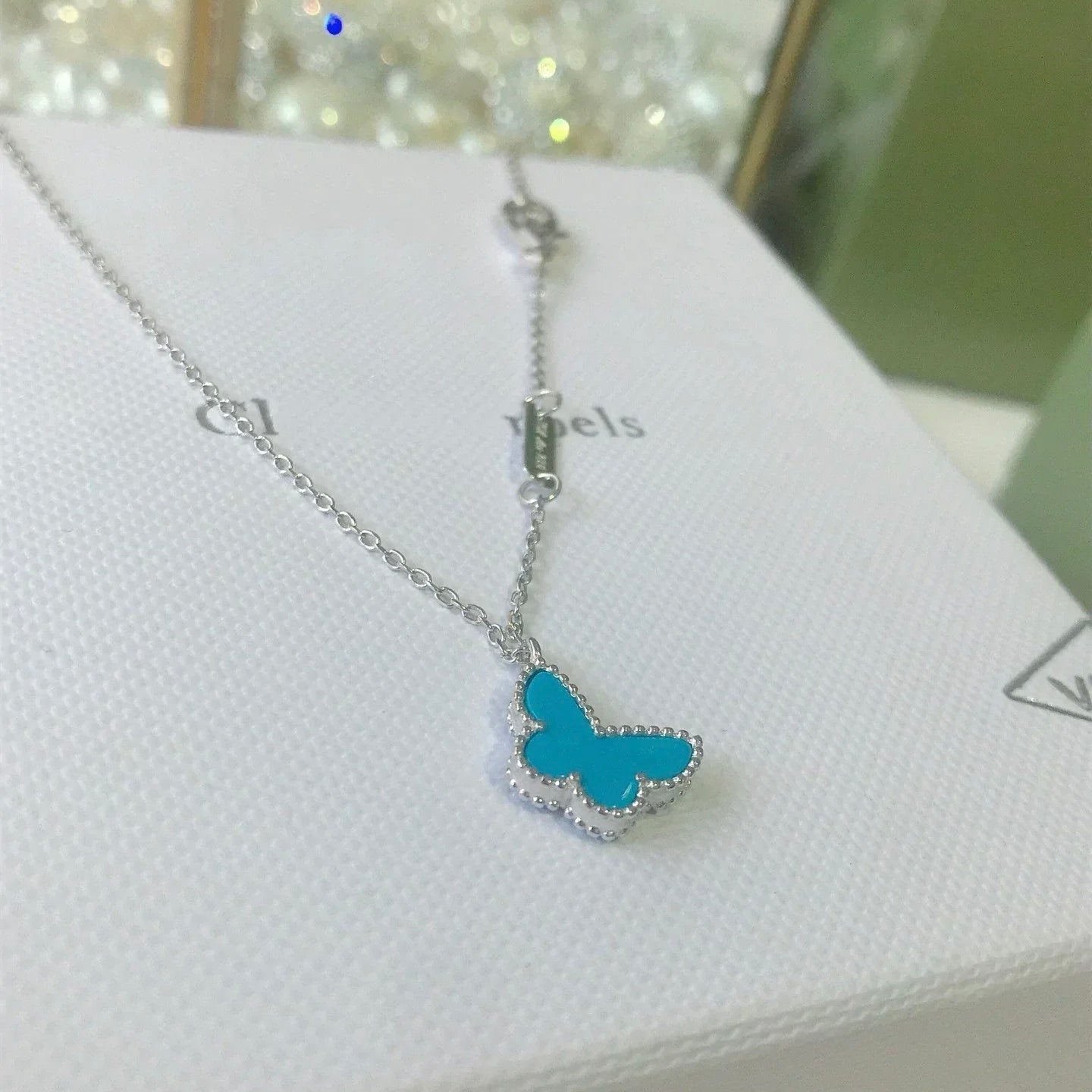 BRACELET PAPILLON TURQUOISE ARGENT