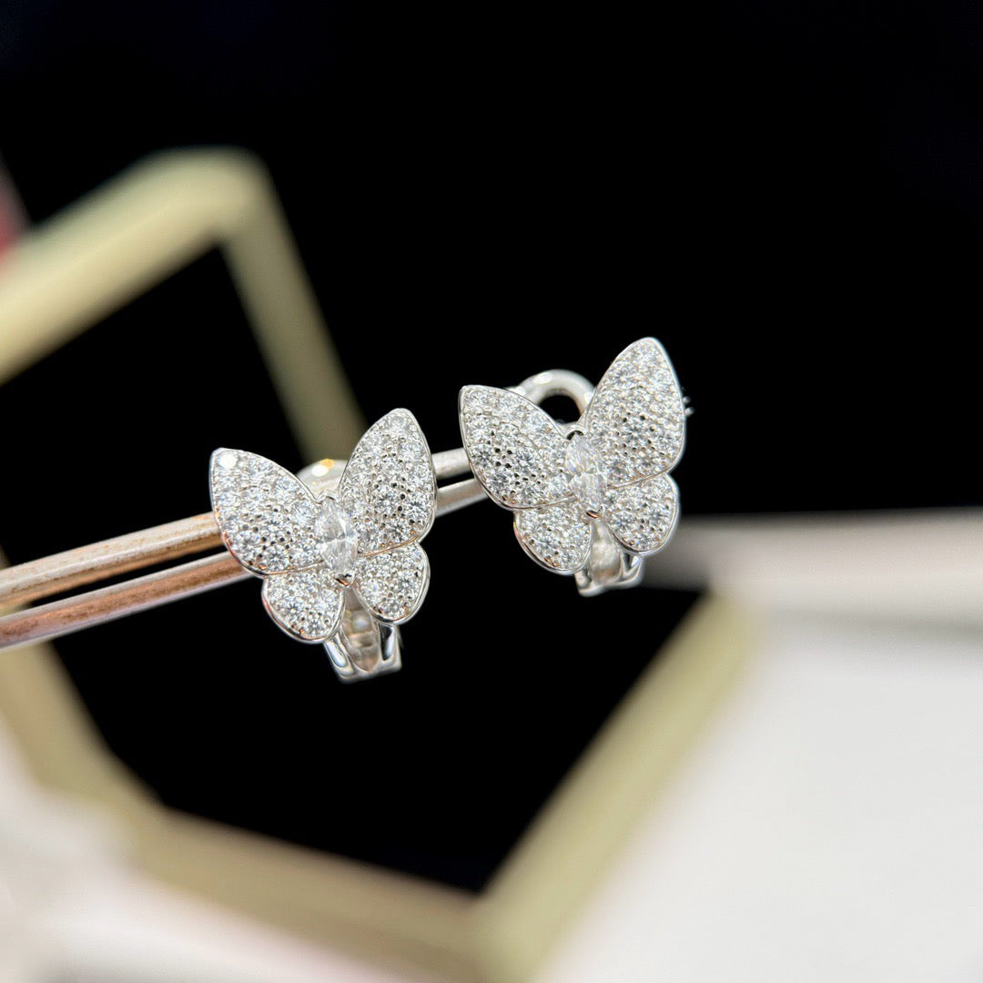 BUTTERFLY ALL DIAMOND EARRINGS