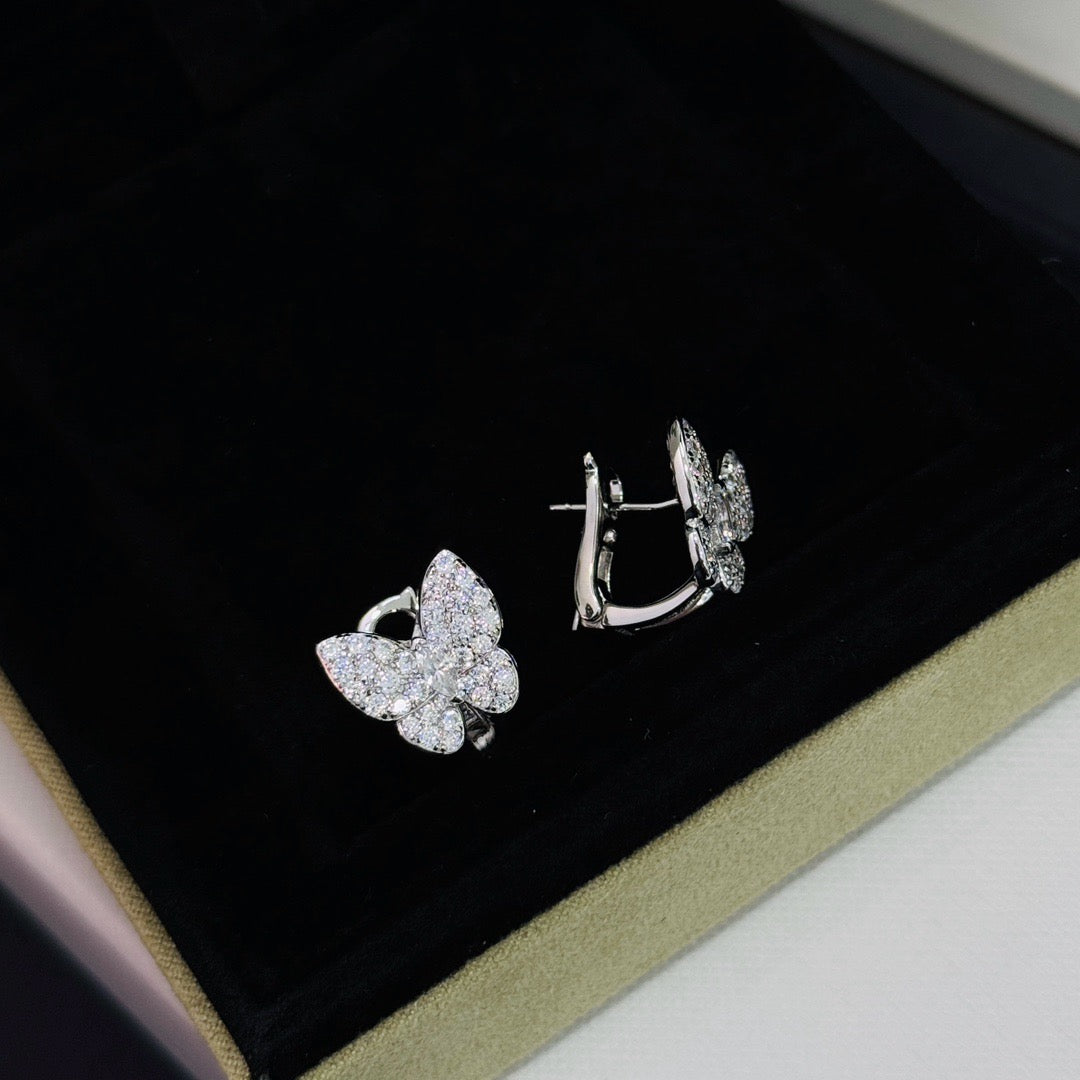 BUTTERFLY ALL DIAMOND EARRINGS