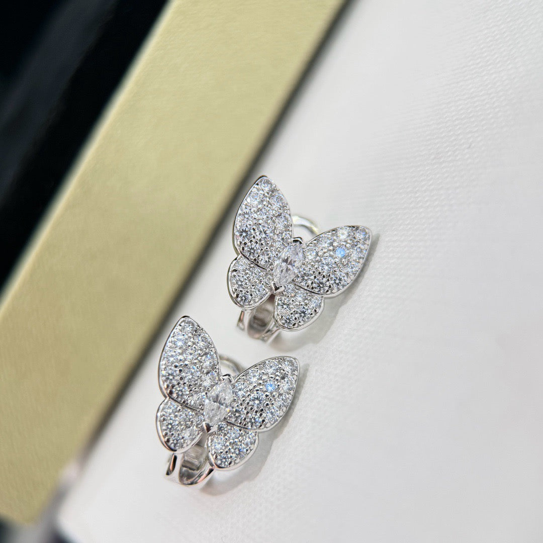 BUTTERFLY ALL DIAMOND EARRINGS