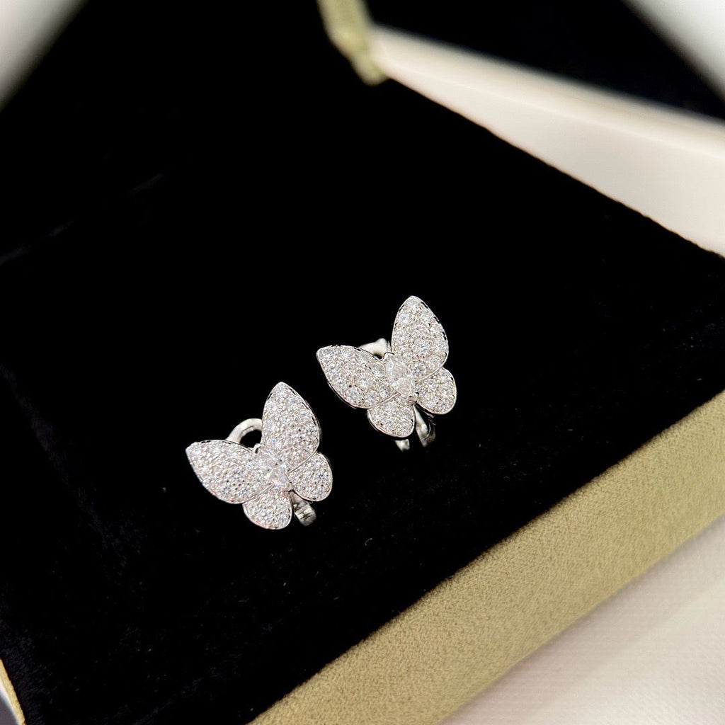 BUTTERFLY ALL DIAMOND EARRINGS