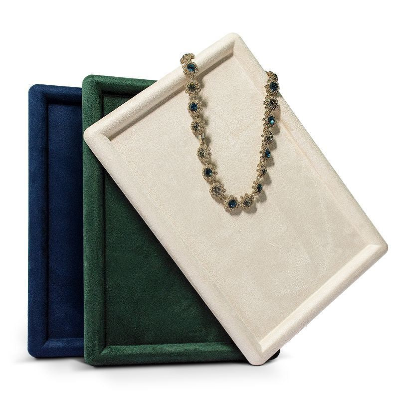 PLATEAU DE RANGEMENT ET DE PROTECTION POUR BIJOUX EN CACHEMIRE
