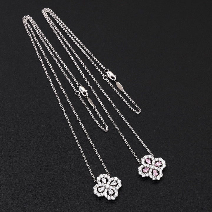 ループネックレス フルモチーフ ダイヤモンド 16mm マルチカラー