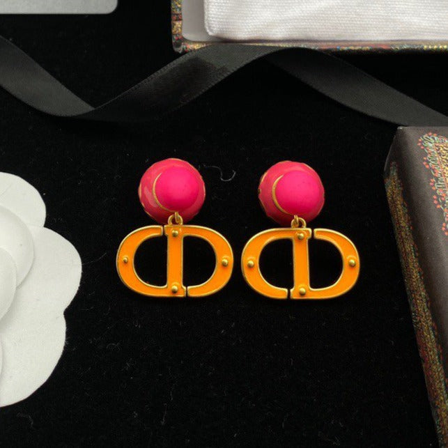 CD PEARL ROSE GOLD EARRINGS