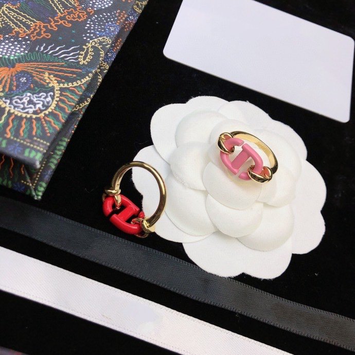 CD RED AND ROSE GOLD RING