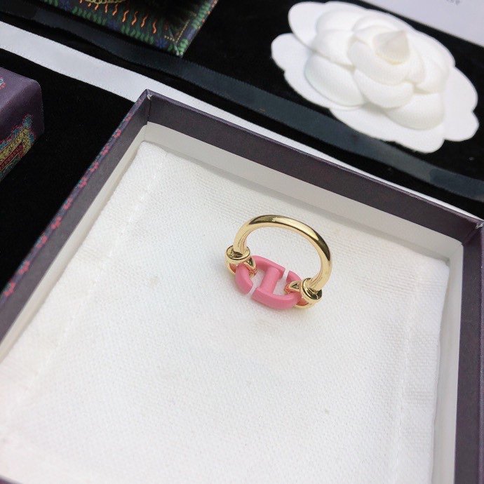 CD RED AND ROSE GOLD RING