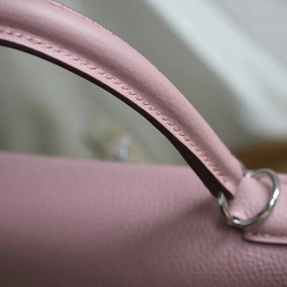 HM KELLY 28CM ROSE TOGO QUINCAILLERIE ARGENTÉE