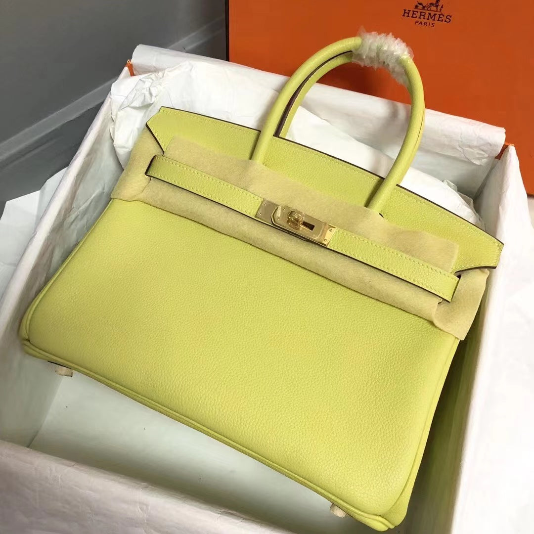 HM バーキン 25cm イエロー トゴレザー ゴールド金具