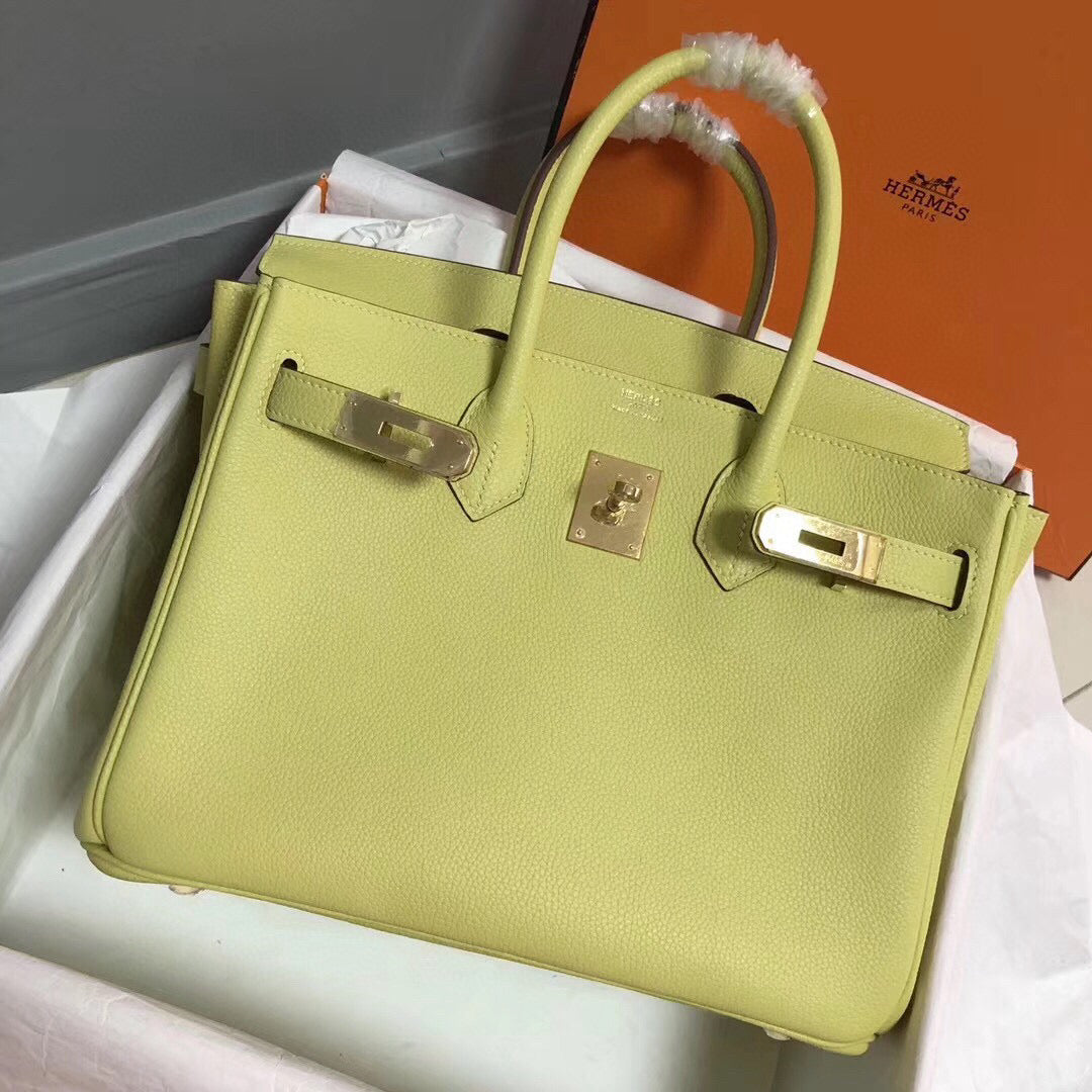 HM バーキン 25cm イエロー トゴレザー ゴールド金具