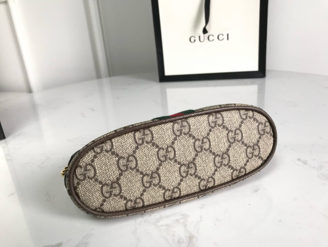 OPHIDIA PETITE POCHETTE COSMETIQUE 17 CM TOILE MONOGRAMME BEIGE