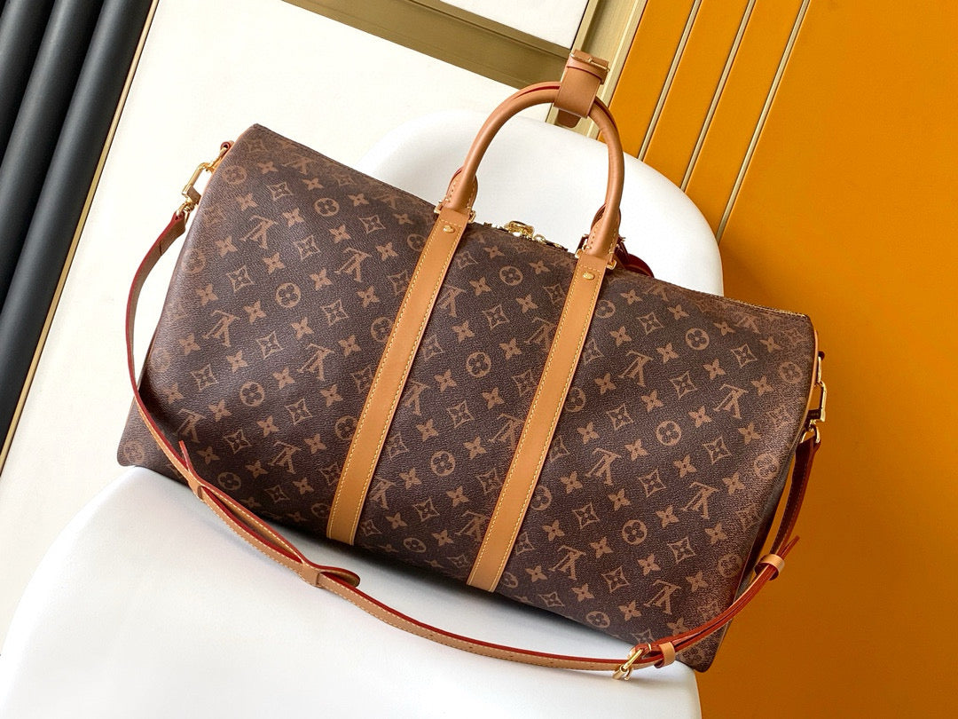 KEEPALL 50 BANDOULIÈRE MONOGRAMME TOILE À COUVERTURE POUSSIÈRE 