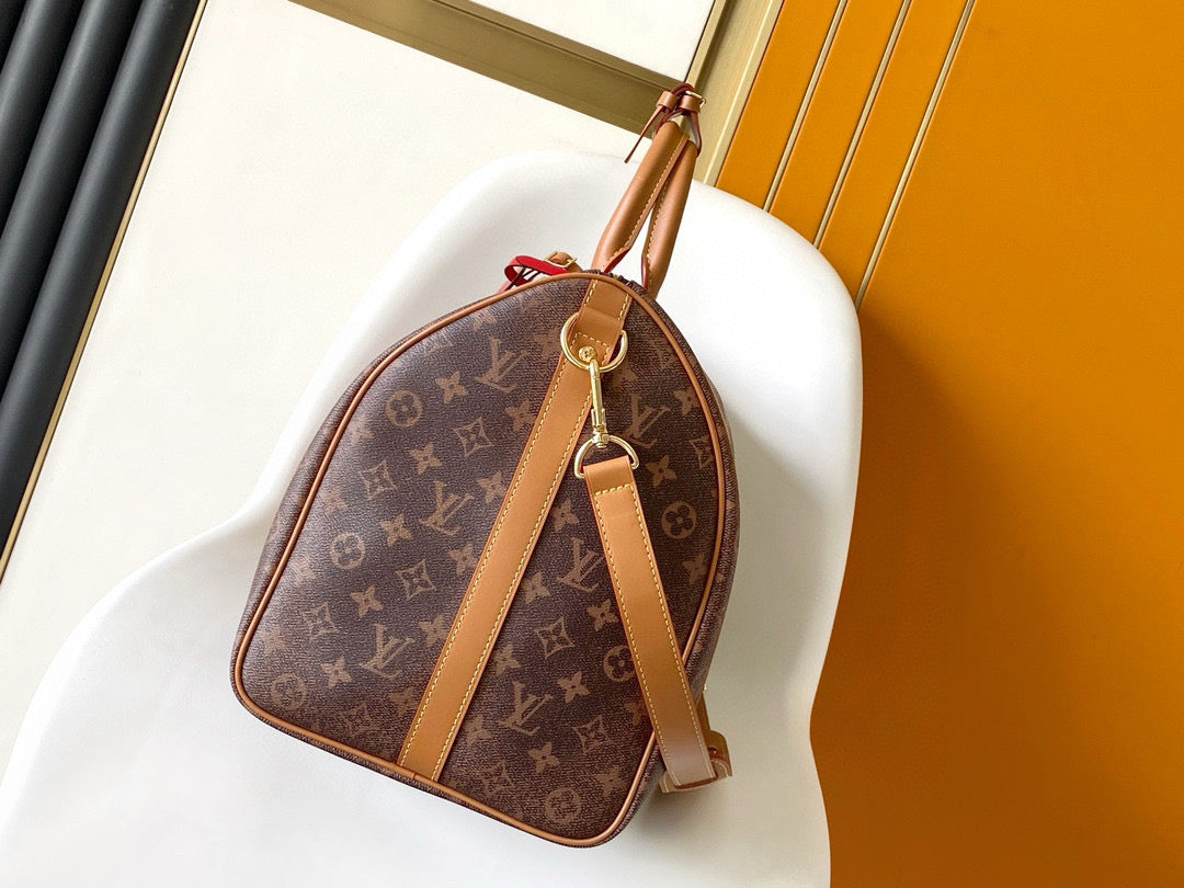 KEEPALL 50 BANDOULIÈRE MONOGRAMME TOILE À COUVERTURE POUSSIÈRE 