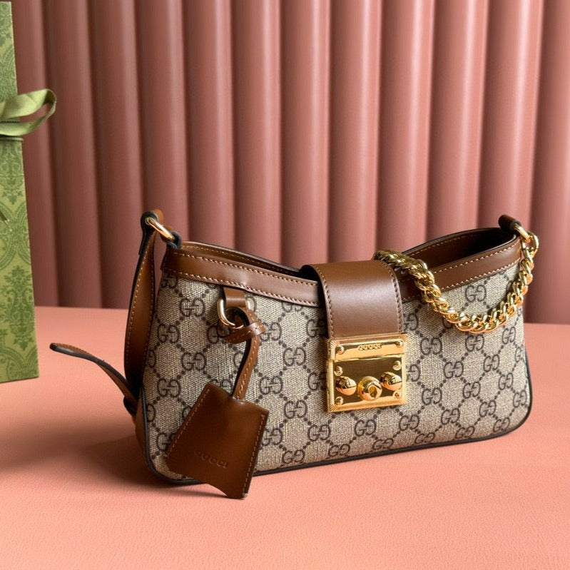 Petit sac bandoulière GG Supreme Cadenas 26 cm