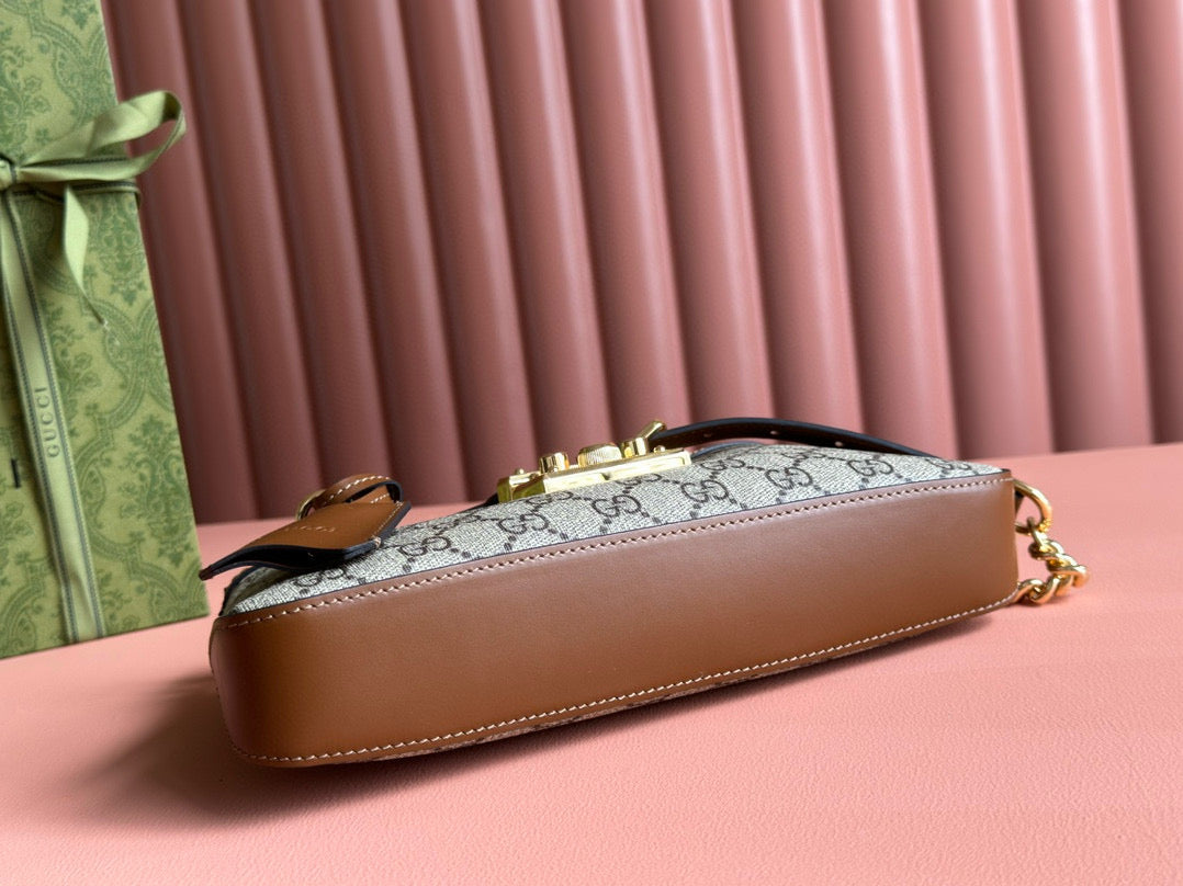 Petit sac bandoulière GG Supreme Cadenas 26 cm