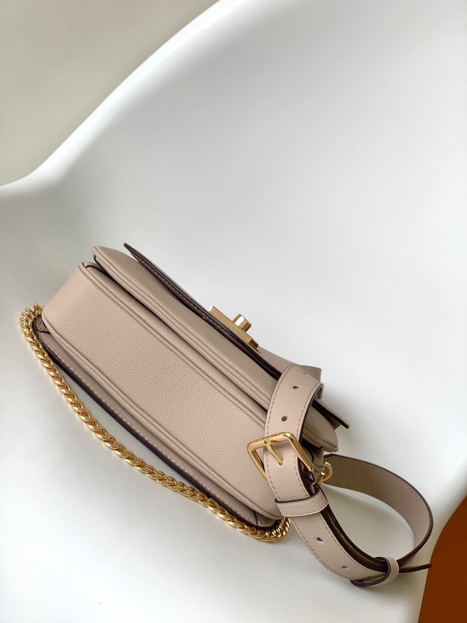 OXFORD LOCKME 22CM CUIR DE VEAU GREIGE 