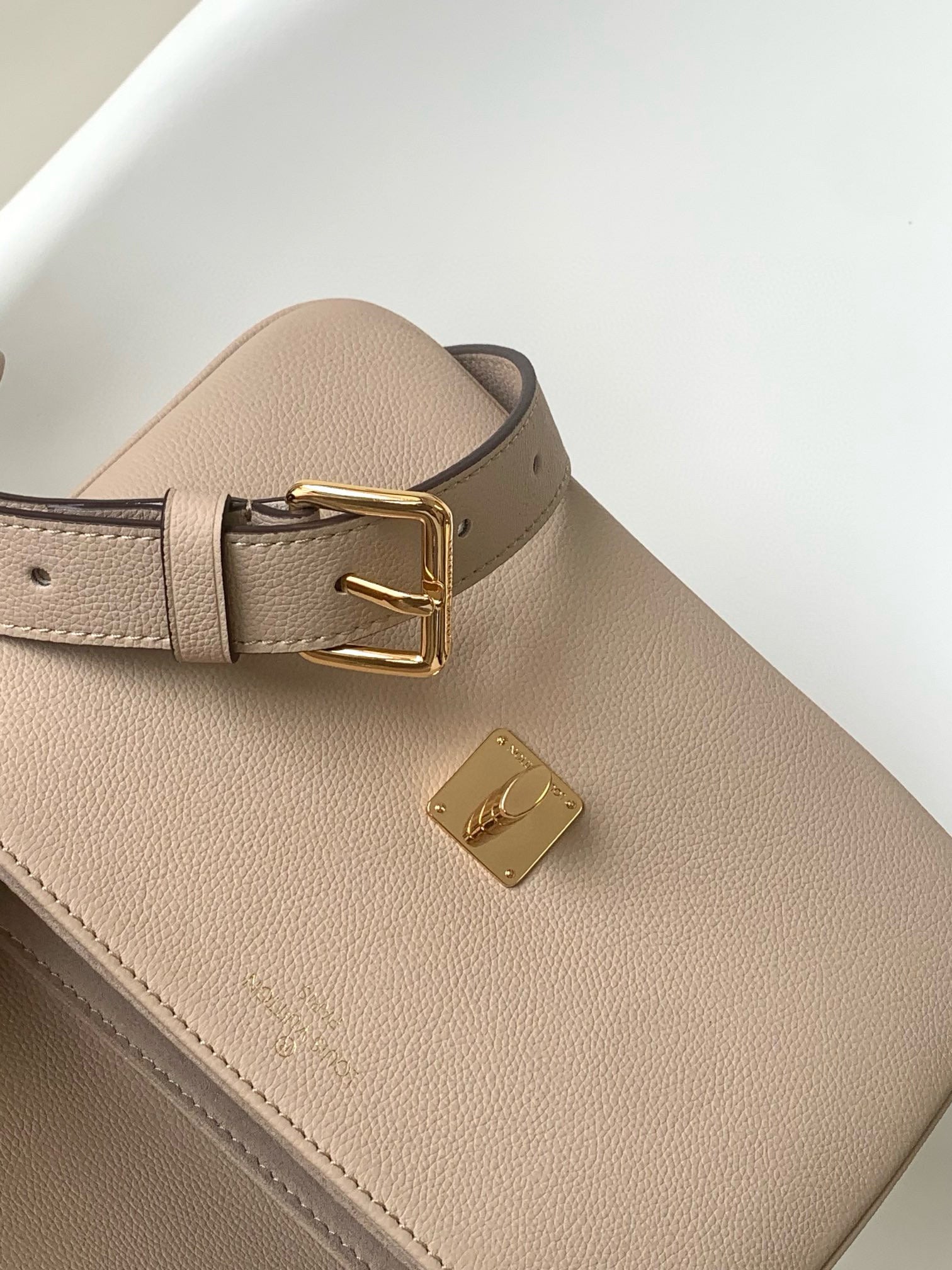 OXFORD LOCKME 22CM CUIR DE VEAU GREIGE 