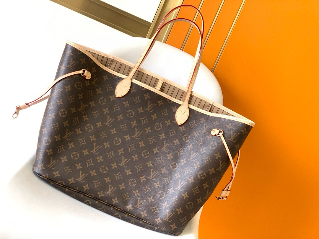 NEVERFULL GM 39 TOILE MONOGRAMME MARRON BEIGE 