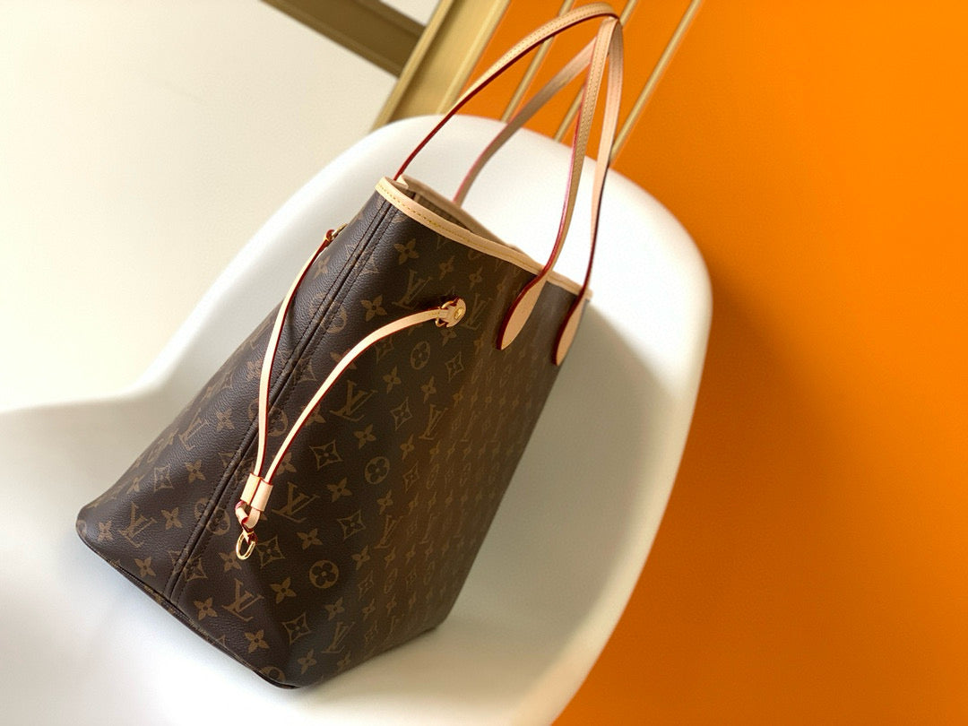 NEVERFULL GM 39 TOILE MONOGRAMME MARRON BEIGE 