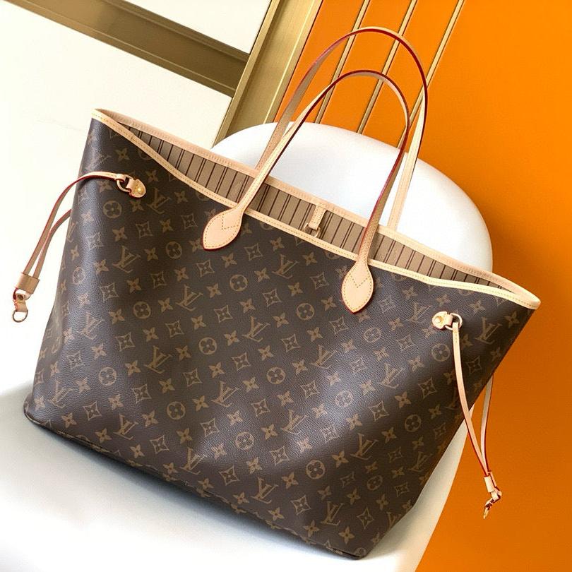 NEVERFULL GM 39 TOILE MONOGRAMME MARRON BEIGE 