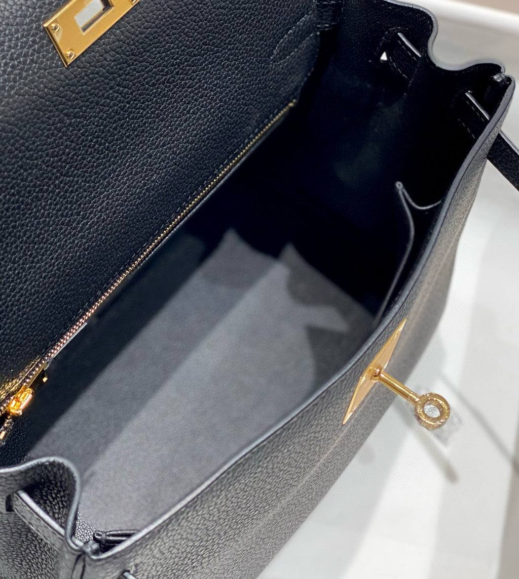 HM KELLY 25CM NOIR TOGO QUINCAILLERIE OR