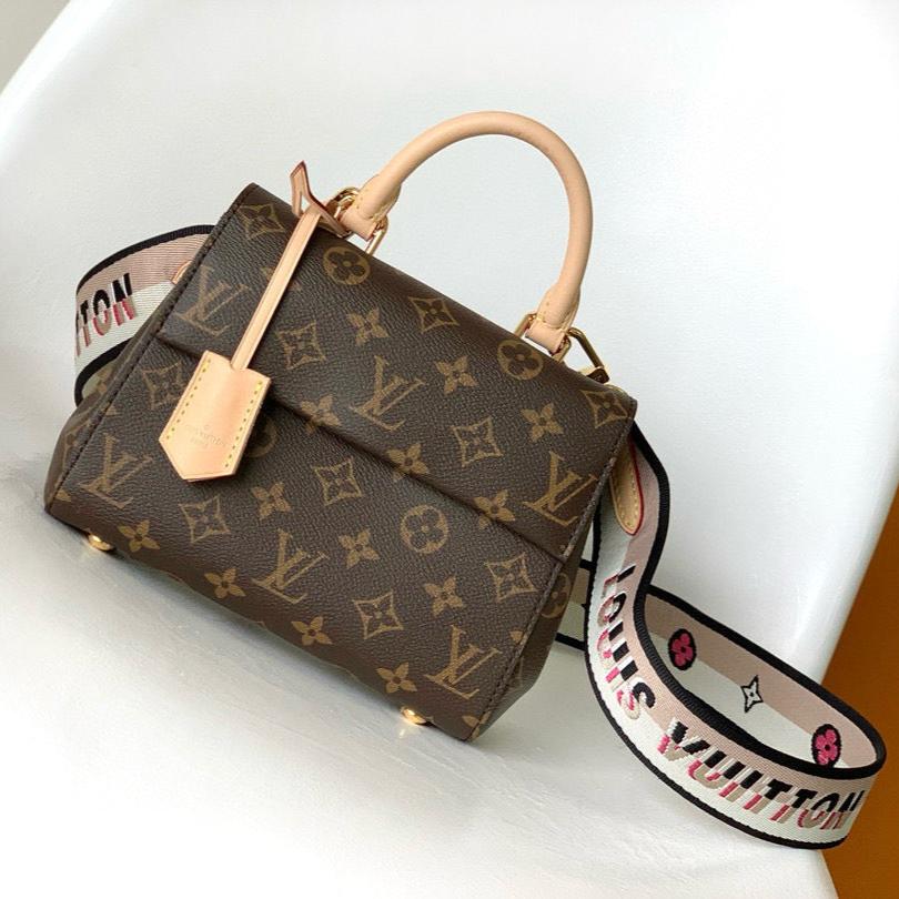 CLUNY MINI 20CM MONOGRAM COASTED CANVAS