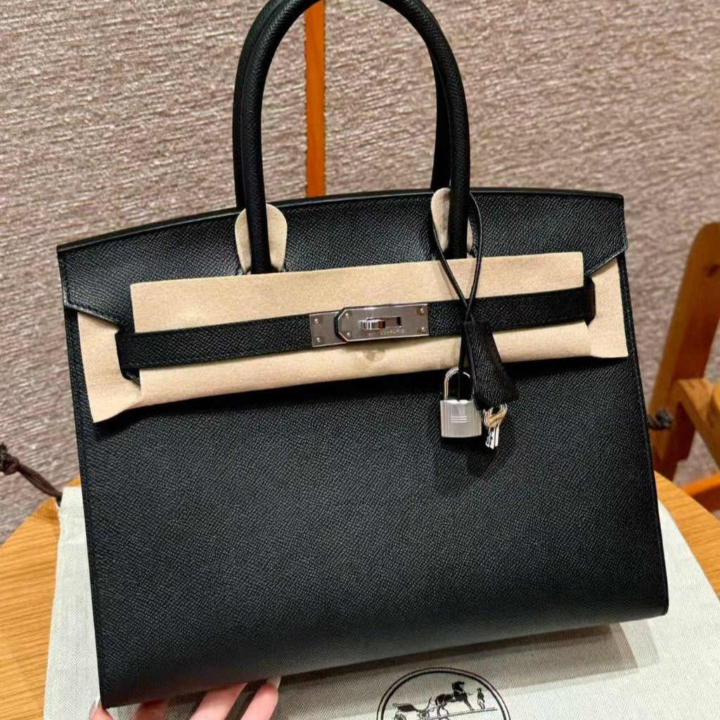 HM バーキン セリエ ブラック エプソムレザー シルバー金具
