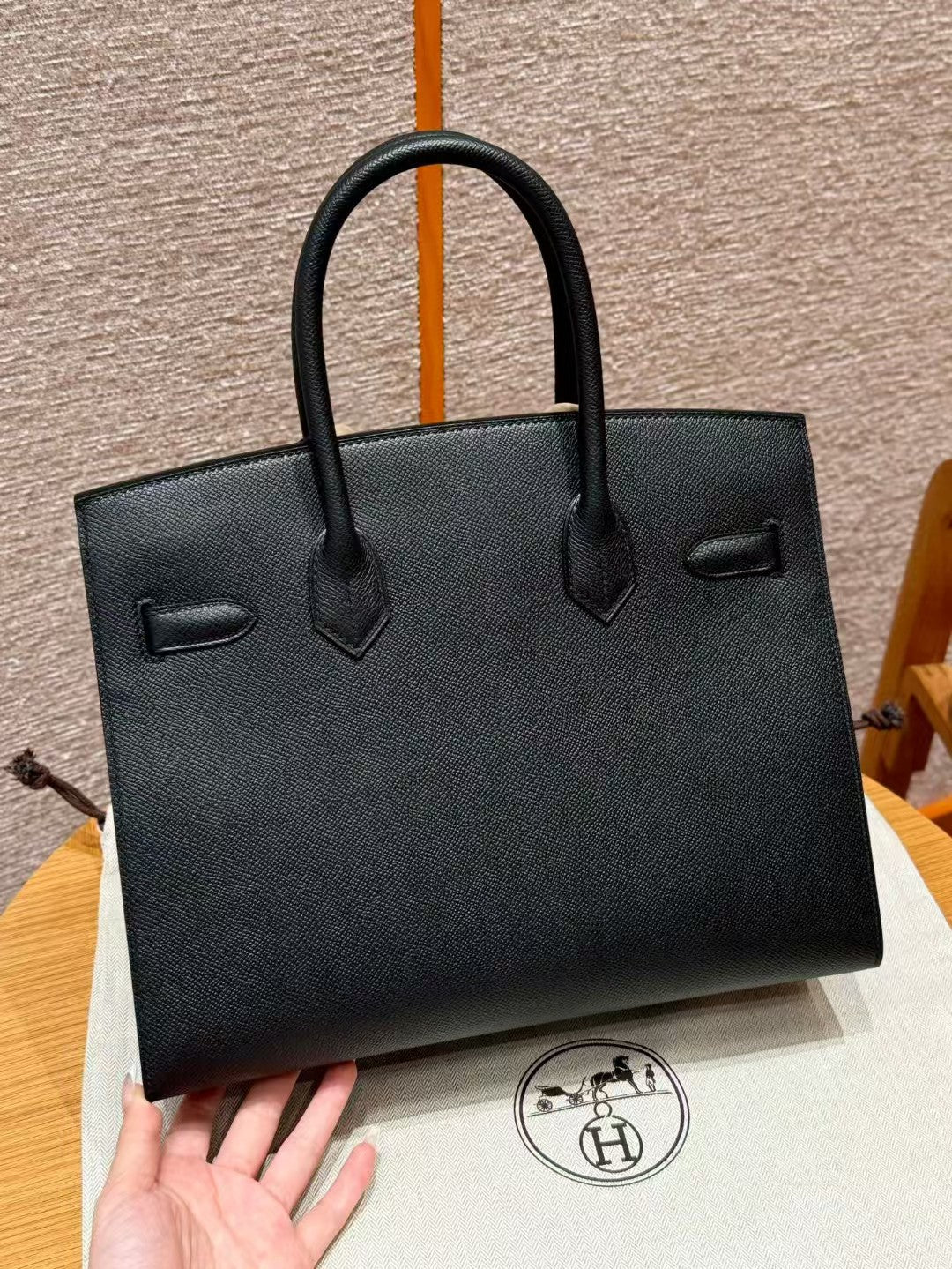HM バーキン セリエ ブラック エプソムレザー シルバー金具