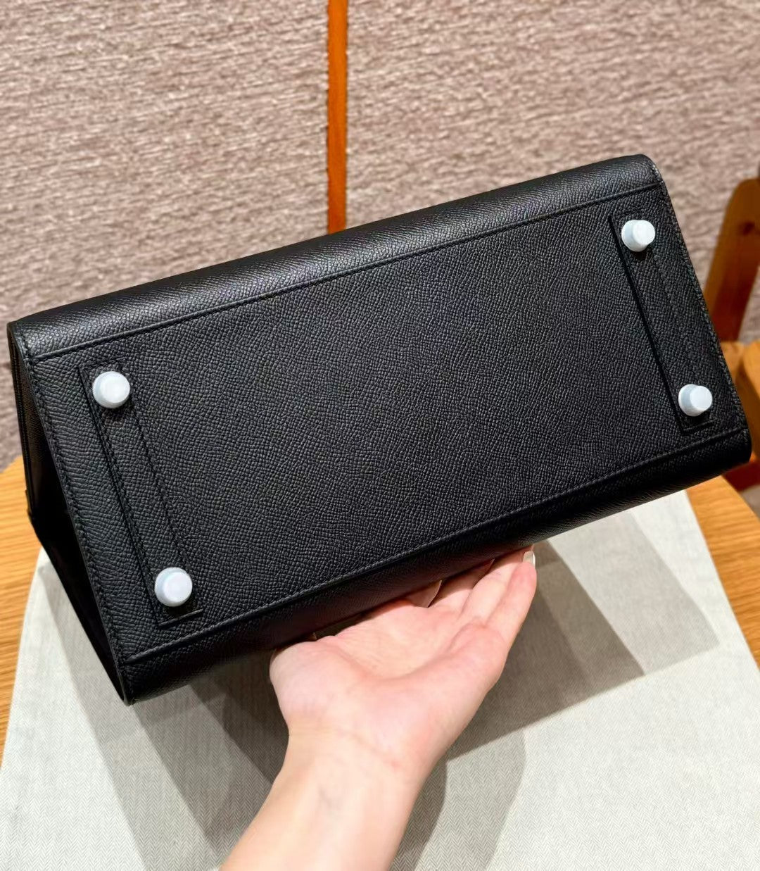 HM バーキン セリエ ブラック エプソムレザー シルバー金具