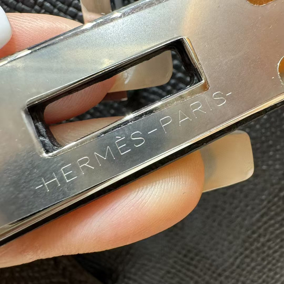 HM バーキン セリエ ブラック エプソムレザー シルバー金具