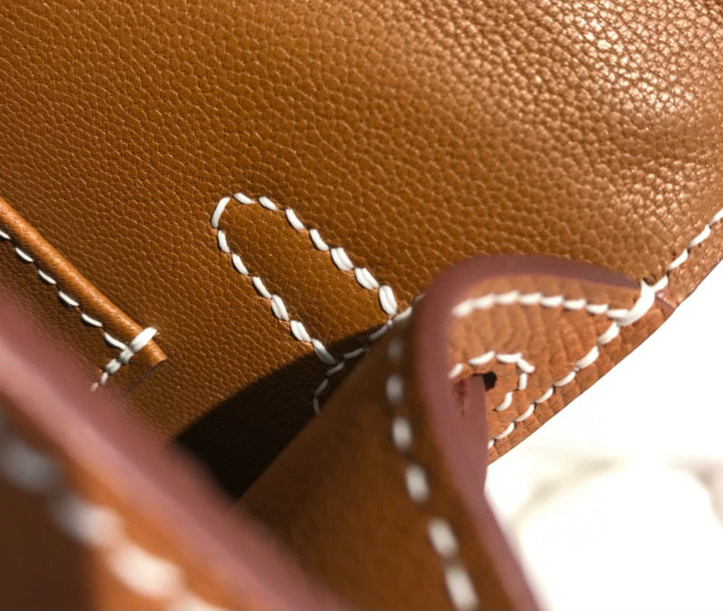 HM KELLY MINI 20 EPSOM MARRON DORÉ QUINCAILLERIE OR