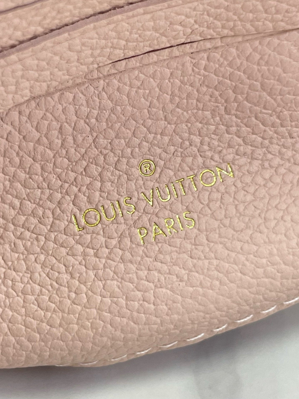 NANO MADELEINE 21 IN PINK EMBOSSED CALFSKIN GOLD HARDWARE