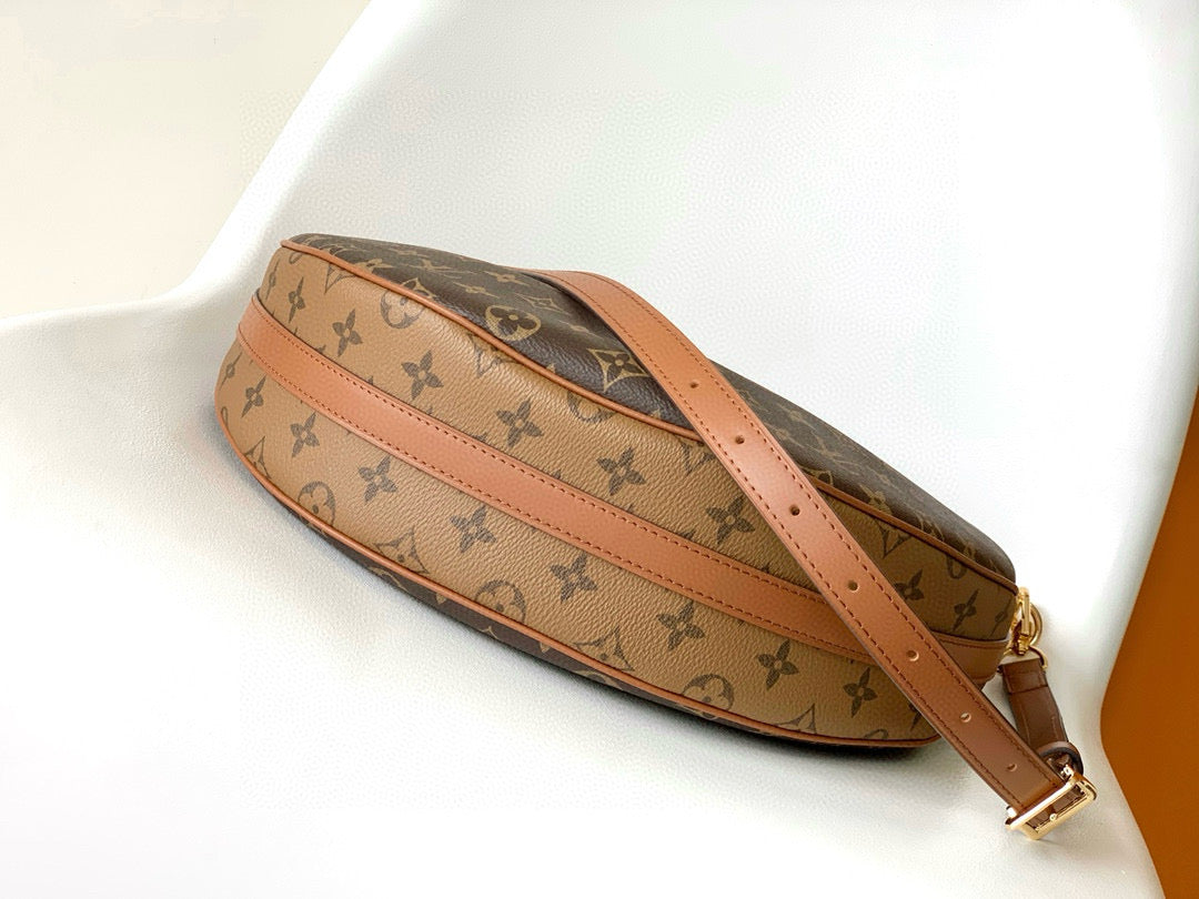 SAC HOBO LOOP LV 38 CM EN TOILE MONOGRAMME MARRON