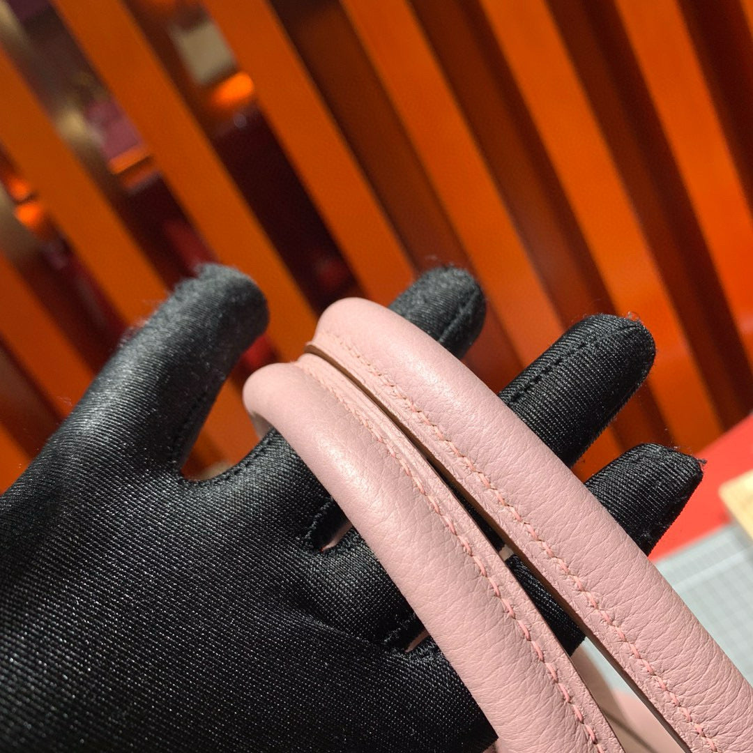 HM BIRKIN 30CM CUIR TOGO ROSE CLAIR QUINCAILLERIE DORÉ