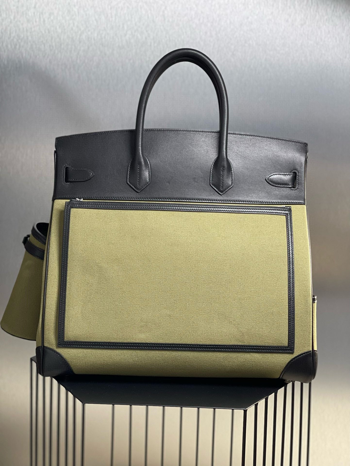 HM BIRKIN 40CM HAC CARGO QUINCAILLERIE ARGENTÉE