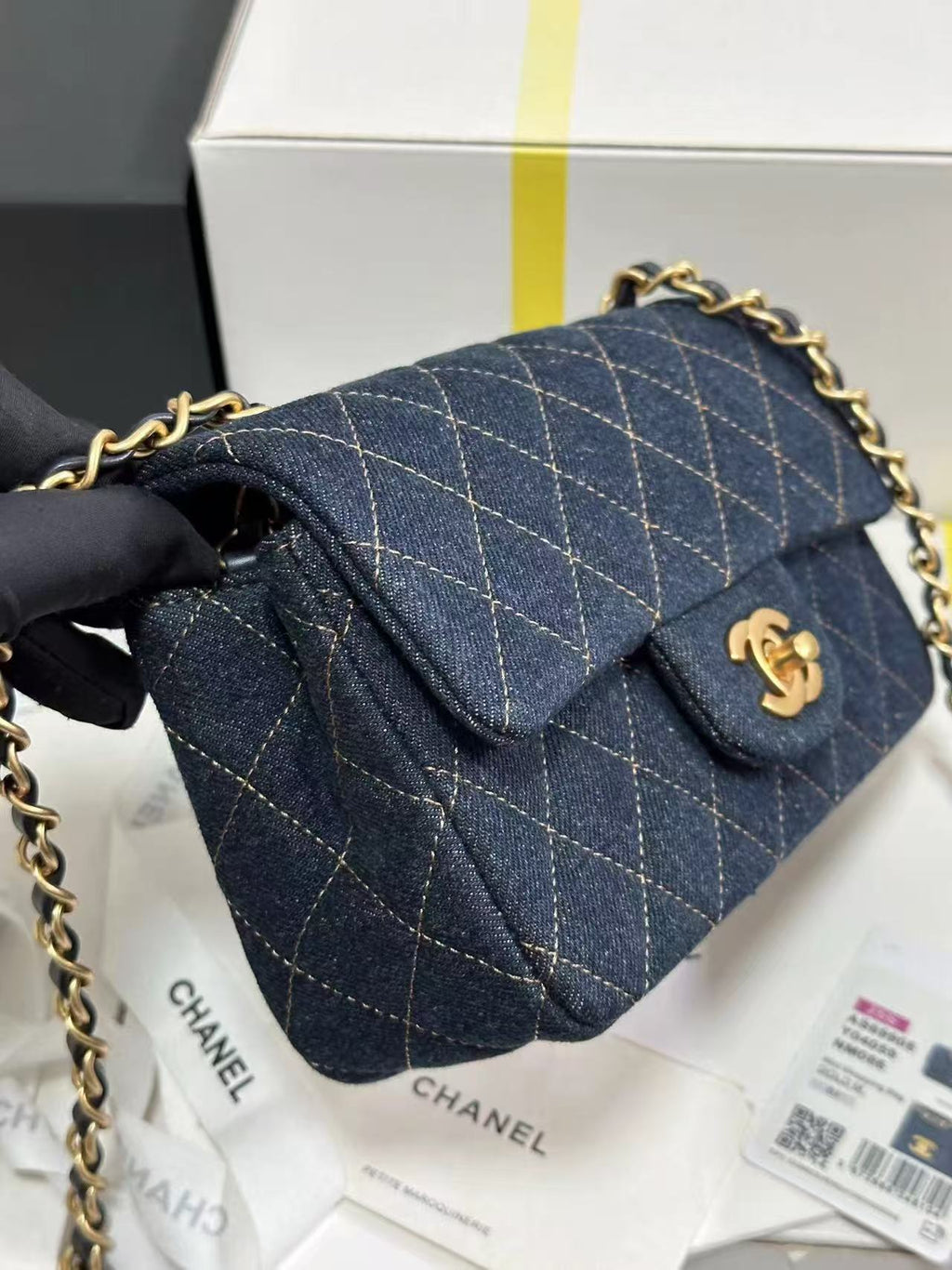 CC 25C DARK BLUE DENIM GOLD HARDWARE