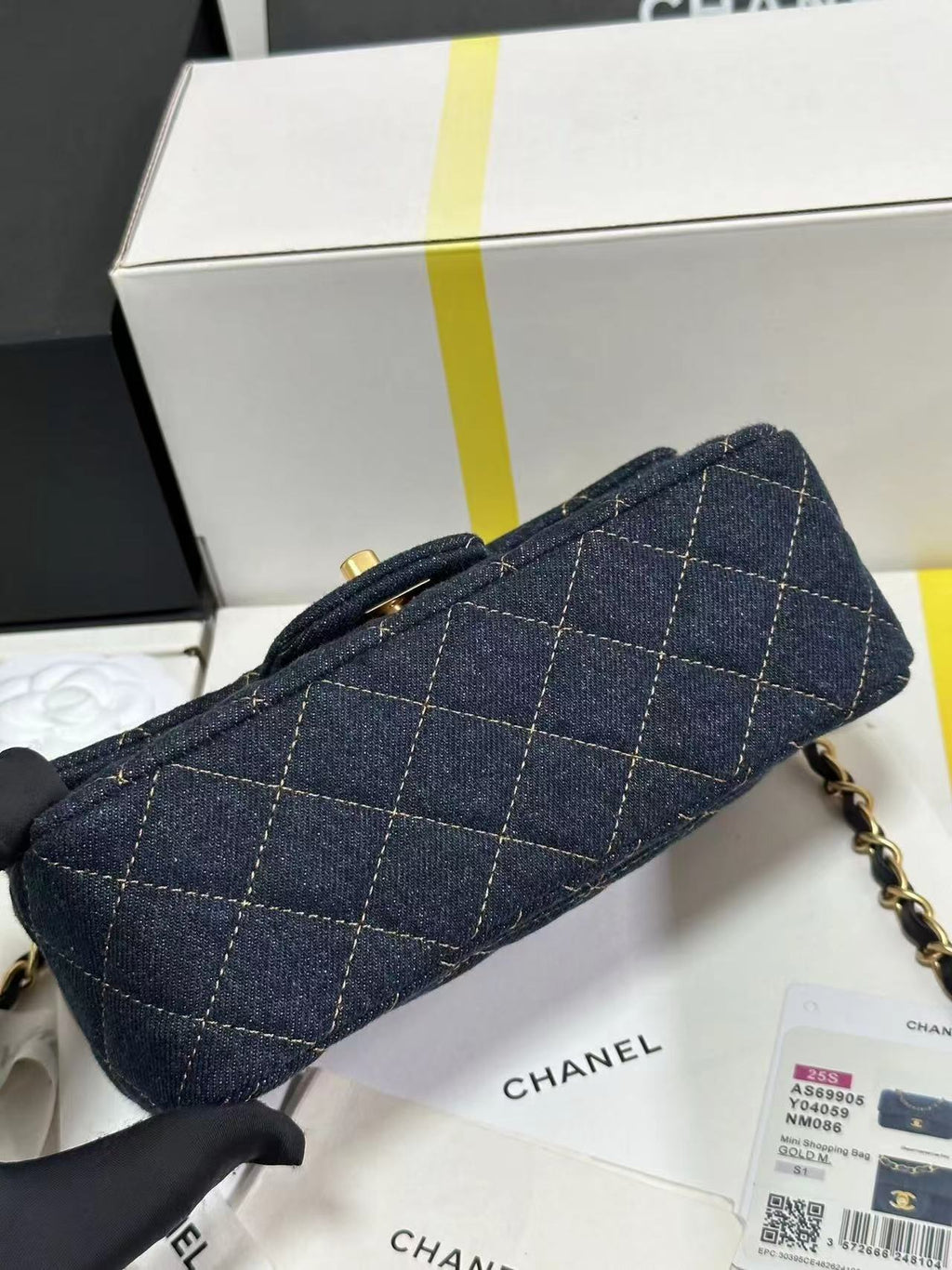 CC 25C DARK BLUE DENIM GOLD HARDWARE