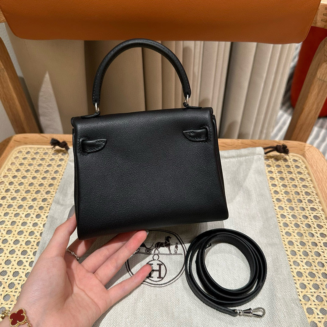 HM KELLY DOLL 16CM BLACK GULLIVER LEATHER