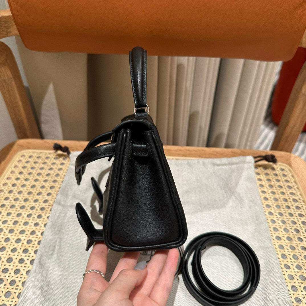 HM KELLY DOLL 16CM BLACK GULLIVER LEATHER