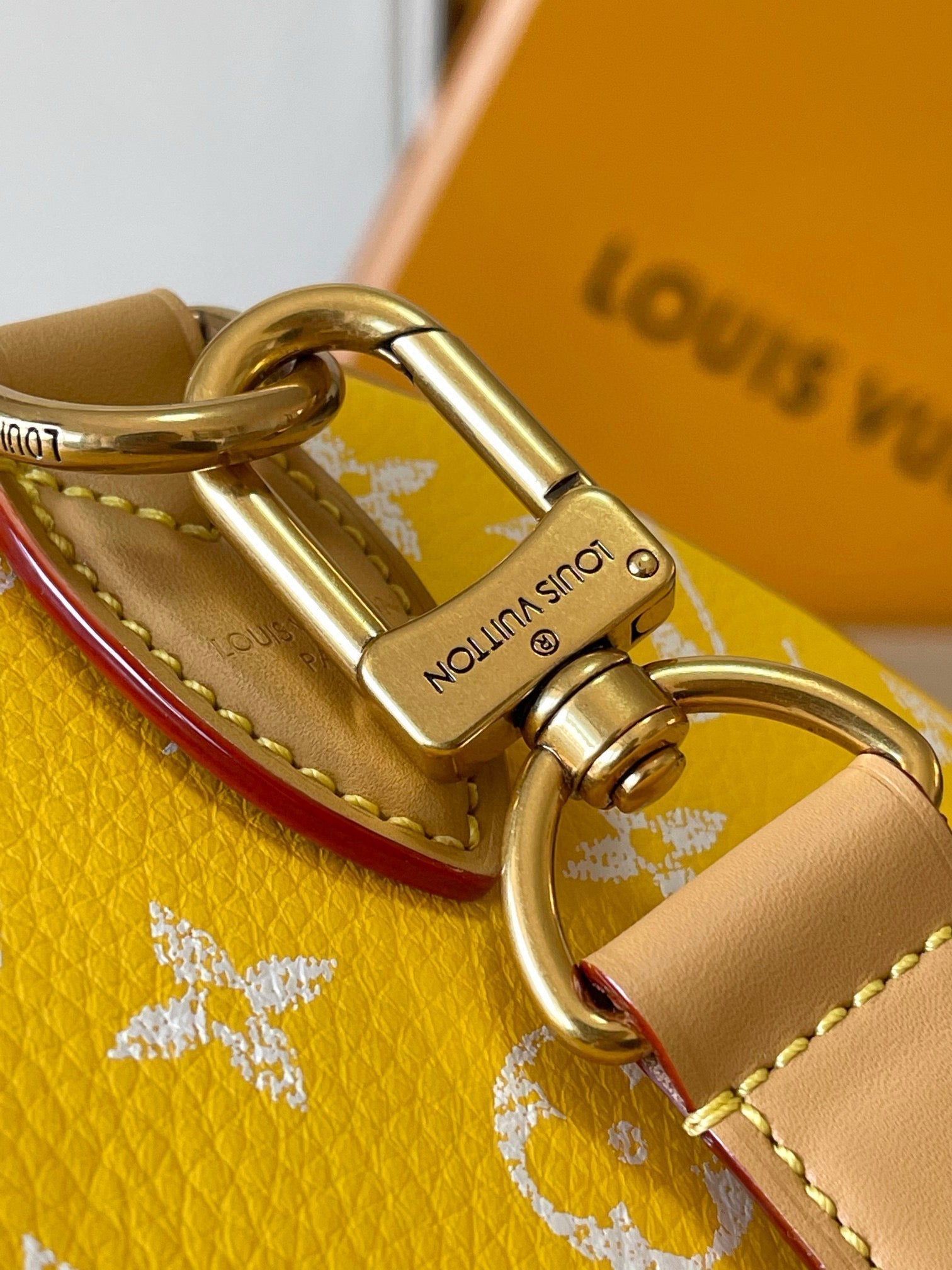 SPEEDY P9 BANDOULIÈRE 25CM CUIR DE VEAU JAUNE