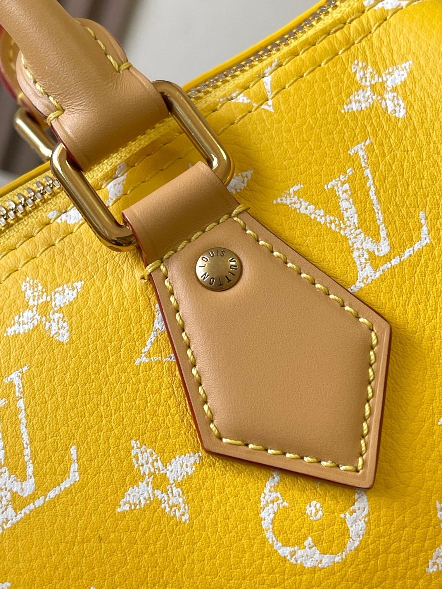 SPEEDY P9 BANDOULIÈRE 25CM CUIR DE VEAU JAUNE