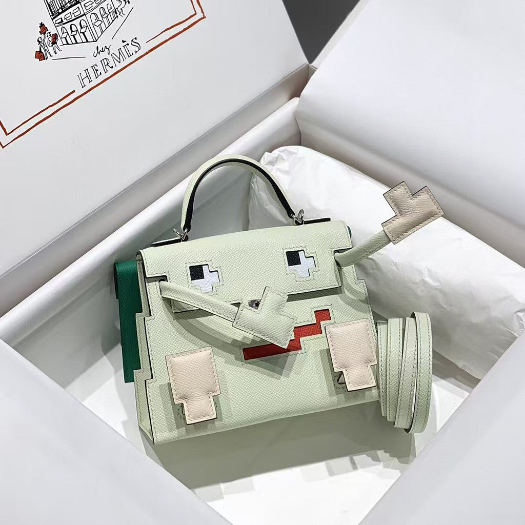 Poupée HM Kelly Picto 18 cm en cuir Gulliver menthe