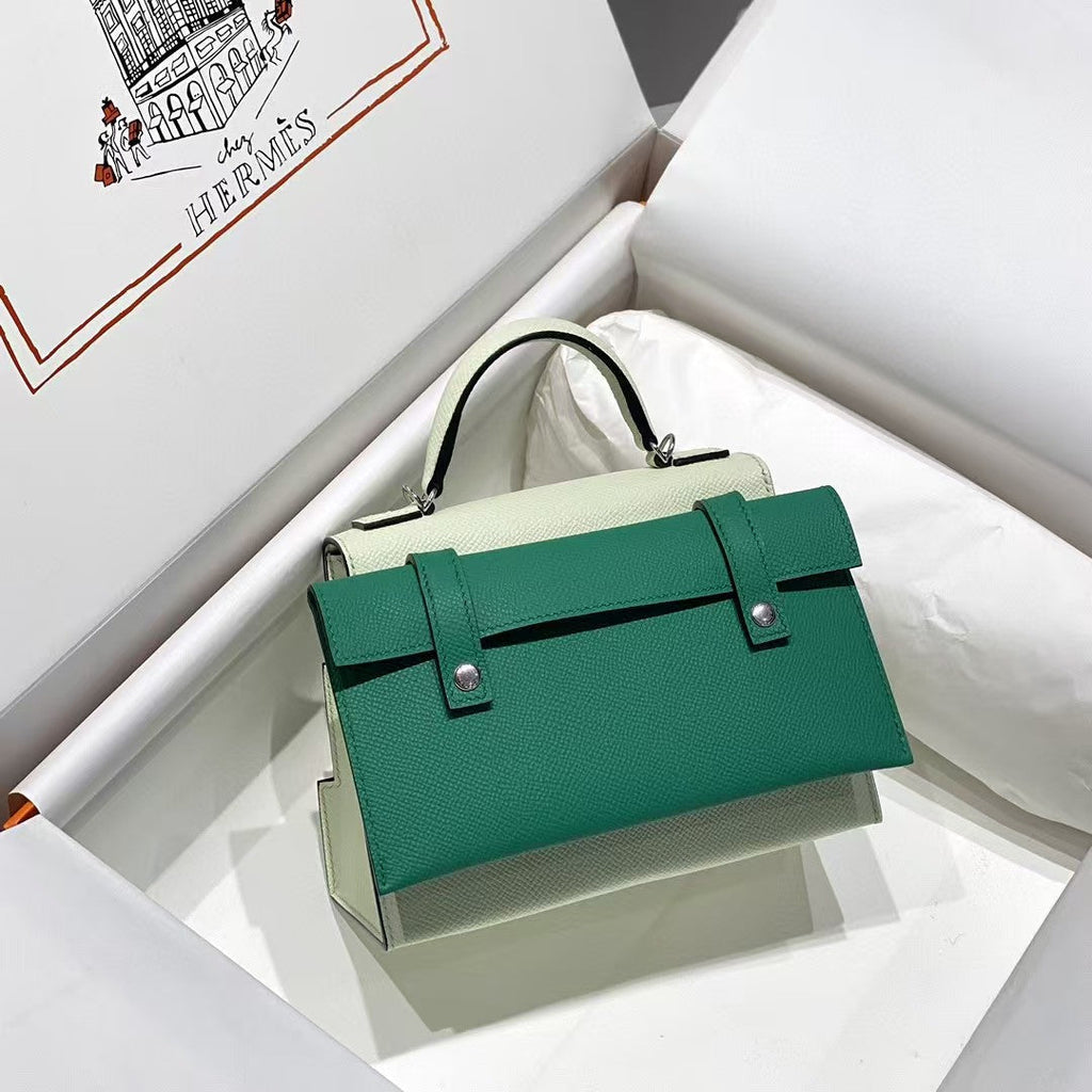 Poupée HM Kelly Picto 18 cm en cuir Gulliver menthe