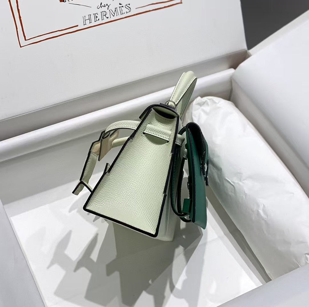 Poupée HM Kelly Picto 18 cm en cuir Gulliver menthe