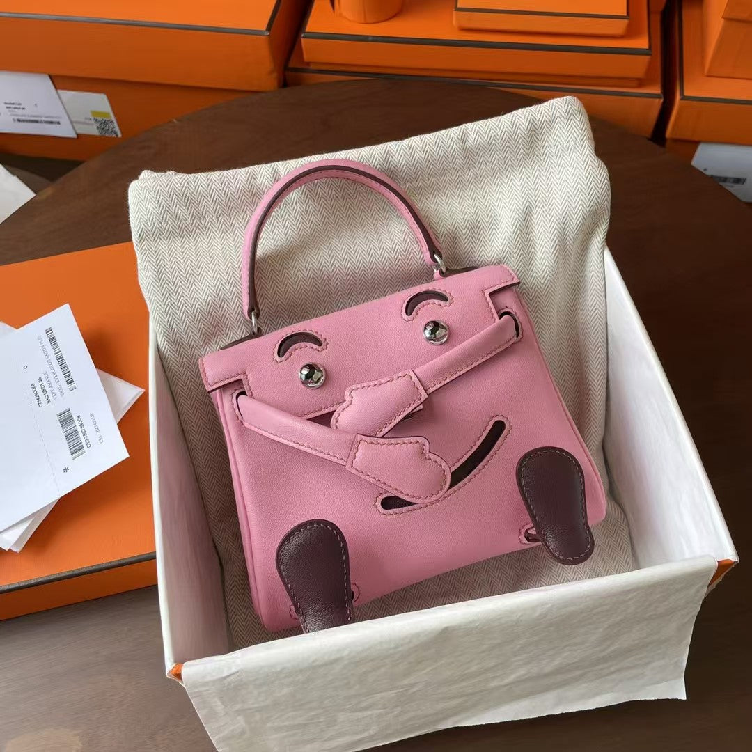 HM KELLY DOLL 16CM PINK GULLIVER LEATHER